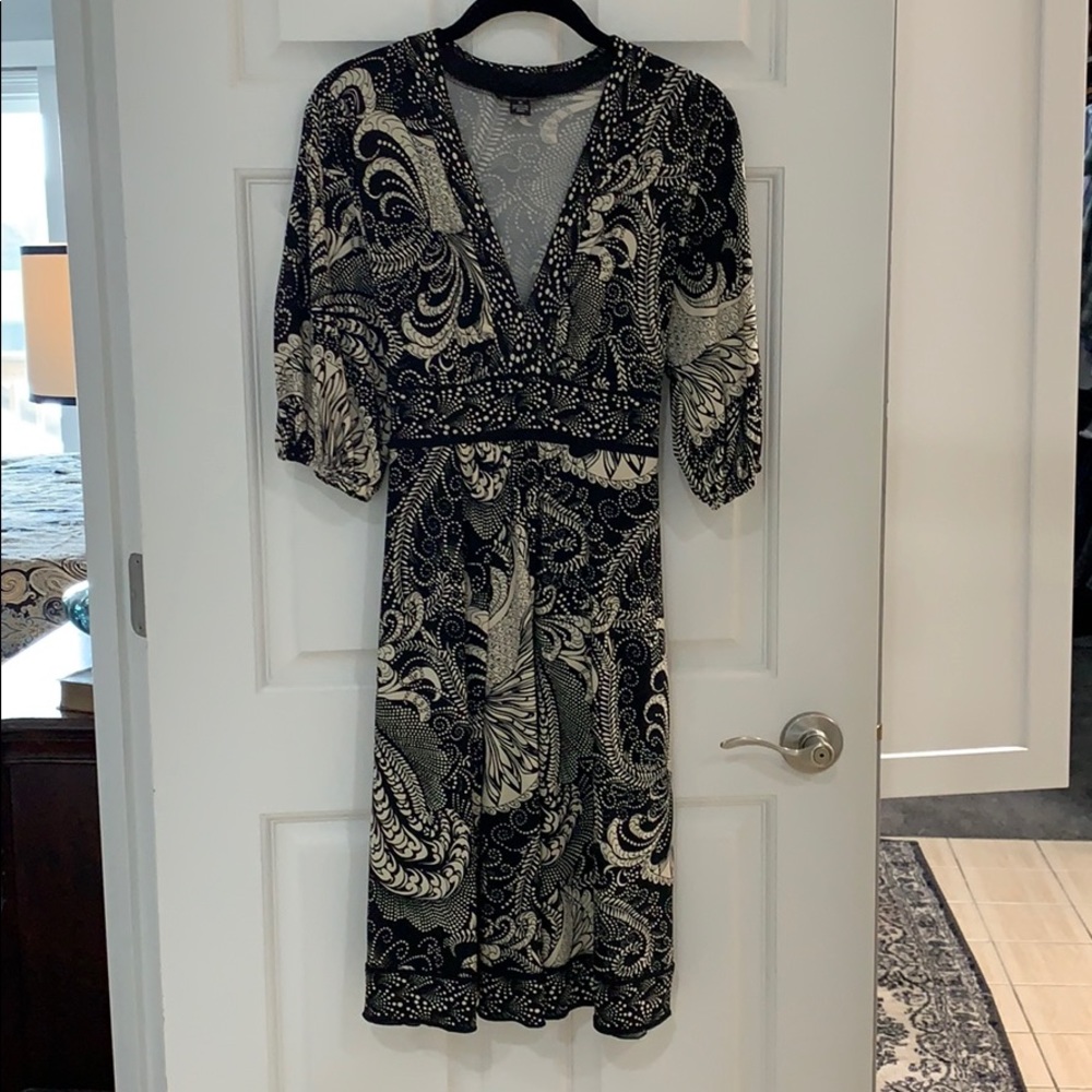 V neck Intrigue Dress